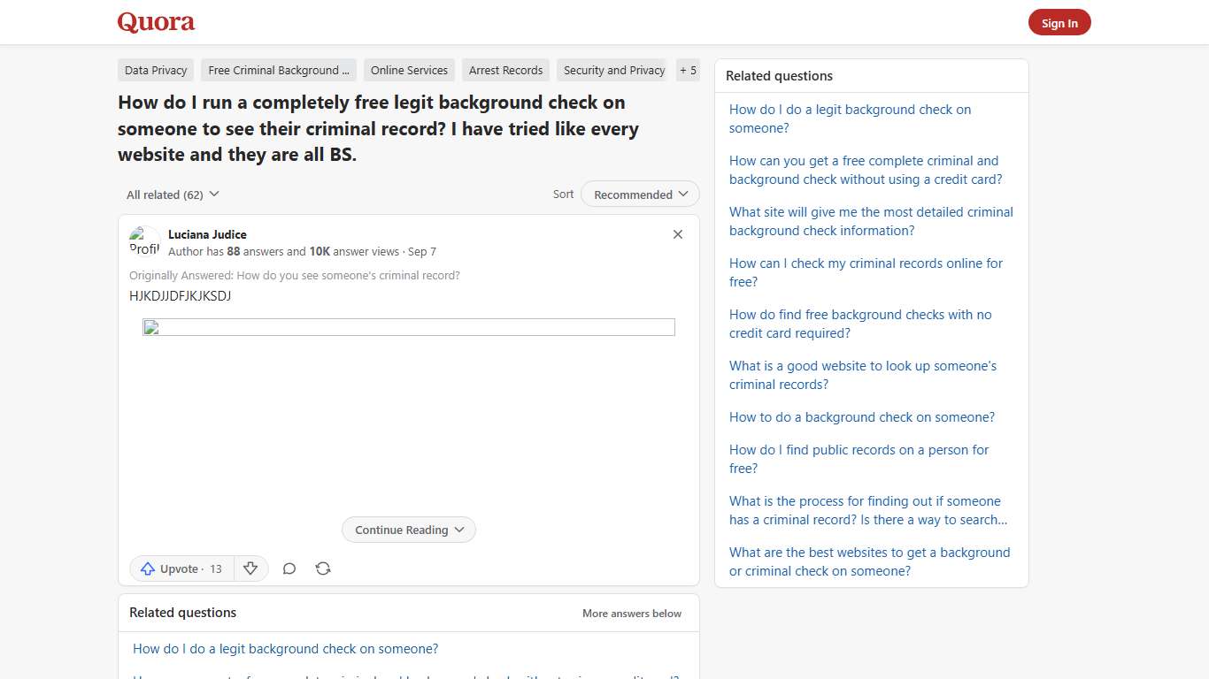 How to run a completely free legit background check on someone to see their criminal record - Quora